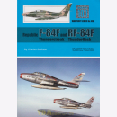 Republic F-84F Thunderstreak and RF-84F Thunderflash,...