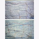 Fliegerkarte Silk Map von Kharkov (Ukraine) und Rostov...