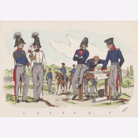 Uniformtafel Gr.1/Nr.45: PREUSSEN, 1808 - 1815 , Generalit&auml;t