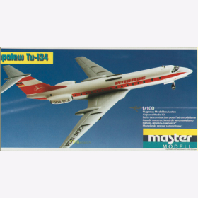 Tupolew Tu-134 &quot;Interflug&quot; 1:100 Master Modell / Plasticart 1009, Original! RAR