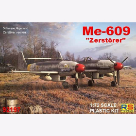 Me-609 &quot;Zerst&ouml;rer&quot; Schwere J&auml;ger- und Zerst&ouml;rerversion, M 1/72, RS Models 92197
