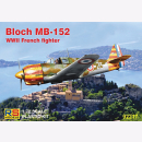 Bloch MB-152 WWII French Fighter, M 1/72 RS Models 92217