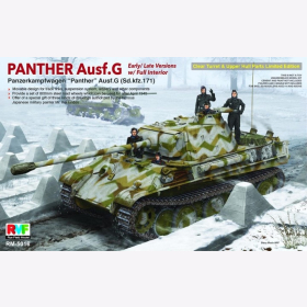 Panther Ausf. G Early/Late Versions with Full Interior Rye Field Model RM-5016 1:35 Plastikmodellbau