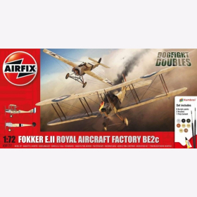 Fokker E.II Royal Aircraft Factory BE2c Dogfight Doubles Airfix A50177 1:72 Erster Weltkrieg