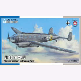 Siebel Si 204D &acute;German Transport and Trainer Plane&acute;Special Hobby 48170 1:72
