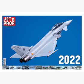 Jet &amp; Prop 2022 A3 Wandkalender 14 Blatt Luftfahrt Flugzeug