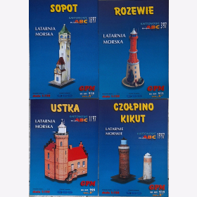 Kartonowe Leuchtturm Modell 3/97 19/97 18/97 11/97