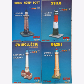 Kartonowe Leuchtturm Modell 4/97 1/97 20/97 9/97