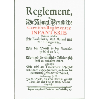 Reglement Infantrie Königlich Preußische Band 33 + 34