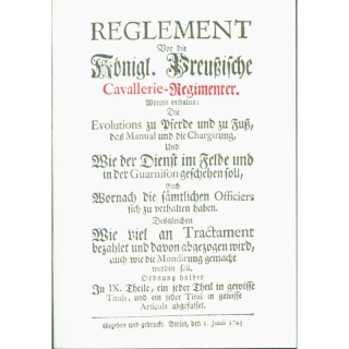 Reglement Cavallerie Königlich Preußische Band 35 + 36
