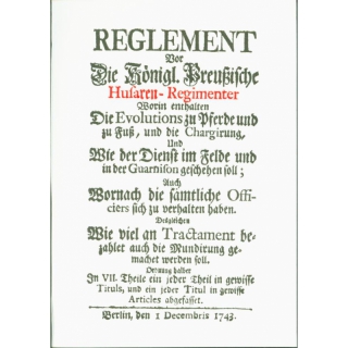 Reglement Husaren Königlich Preußische Band 39 + 40
