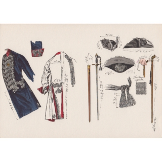 Uniformtafel Gr.1/Nr.129: PREUSSEN, 1753 - 1786, Armee...