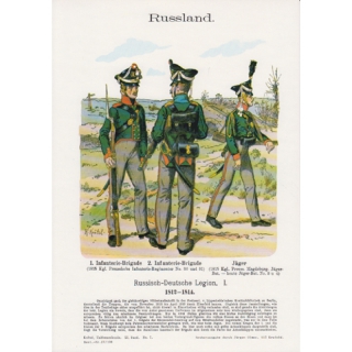 Uniformtafel Gr.1/Nr.13: RUSSLAND: NASSAU 1809 - 1815, Do...