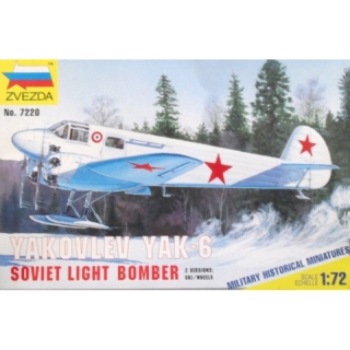 Yakovlev Yak-6 Soviet Light Bomber, Zvezda 7220, M 1:72...