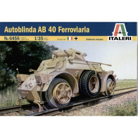 Autoblinda AB 40 Ferroviaria, Italeri 6456, M 1:35