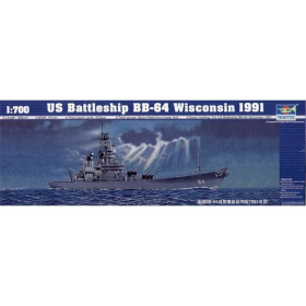 US Battleship BB-64 Wisconsin 1991, Trumpeter 05706, M 1:700