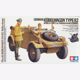 K&uuml;belwagen Type 82 Africa- Corps w/Feldmarschall Rommel Tamiya 36202 1:16 Wehrmacht Afrikakorps WW2