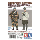 Feldmarschall Rommel und deutscher Infanterist, Tamiya...