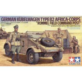 Deutscher K&uuml;belwagen Typ 82 mit Rommel, Tamiya 89649, M 1:35