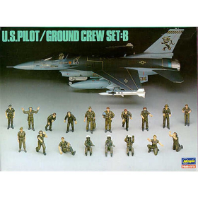 US Pilot &amp; Ground Crew Set B, Hasegawa 4805, M 1:48
