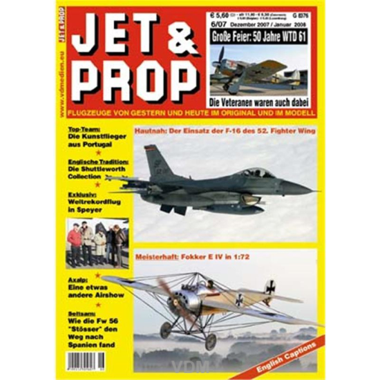 JET & PROP 6/07 Modellbau Militärgeschichte Fachliteratur Drittes