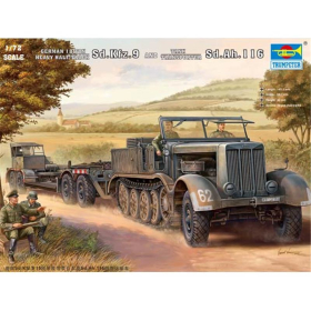 German Sd.Kfz9 (18t) half-track &amp; Sd.Ah 116 Trailer, Trumpeter 07275, M 1:72