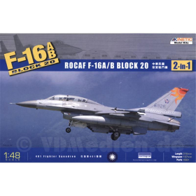 F-16AB ROCAF F-16A/B Block 20 1:48 Kinetic Model Kits 48011