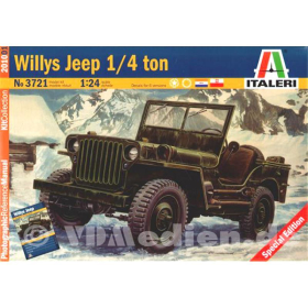 Willys Jeep 1/4 ton, Italeri 3721, M 1:24