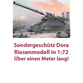 German 80cm K(E) Railway Gun Dora, Hobby Boss 3482911 M 1:72