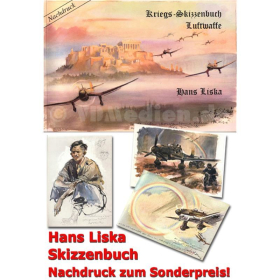 Sonderpreis! Kriegs-Skizzenbuch Luftwaffe - Nachdruck - Hans Liska