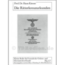 Die Ritterkreuzurkunden - Prof. Dr. Hans Kiener