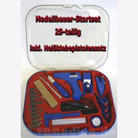 Modellbauer Startset inkl. Heißklebepistole 25 Teile...