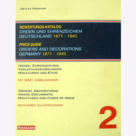 Bewertungskatalog Orden und Ehrenzeichen Deutschland 1871-1945 Band 2 - Detlev Niemann