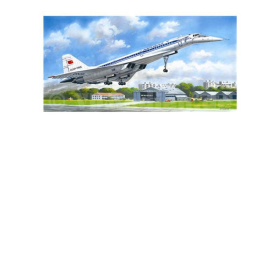 Tupolev-144D Soviet Supersonic Passenger Aircraft, ICM 14402, 1:144