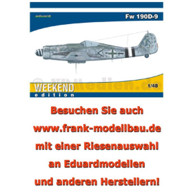 Focke-Wulf Fw 190D-9  Eduard 84101 1:48 Weekend Edition WW2 Luftwaffe