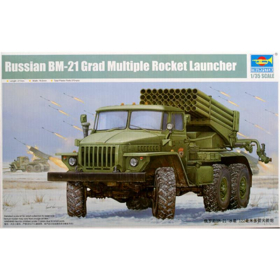 Russian BM-21 Grad Multiple Rocket Launcher, Trumpeter 01013, 1:35