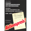 Preußen - Verleihungsurkunden und Besitzzeugnisse 1793 -...