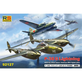P-38G Lightning WWII American Fighter, RS Models, 1:72, (92127)