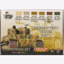 Lifecolor CS01 German WWII Tanks Set 1 (6 Authentic...