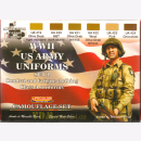 Lifecolor CS17 WWII US Army Uniforms Set 1 (6 Acrylfarben...