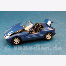 BMW Z1 mit Senkt&uuml;r, blau metallic, M 1:43 Schabak 1160
