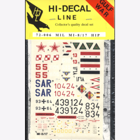 Hi-Decal Line 72-006, MIL MI-8/17 HIP 1:72 Modellbau Abziehbild