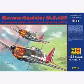 Morane-Saulnier M.S.406 French Fighter WWII RS Models, 1:72, (92114)