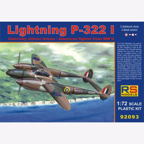 Lightning P-322 I American Fighter WWII RS Models, 1:72, (92093)