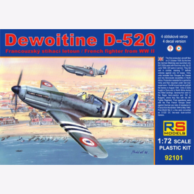 Dewoitine D-520 RS Models, 1:72, (92101)