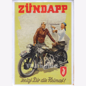 Blechschild Zndapp zeigt dir die Heimat!