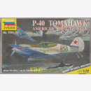 P-40 Tomahawk American WWII Fighter, Zvezda 7201, M 1:72...