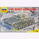 T-60 Soviet Light Tank, Zvezda 3508, M 1:35 Modelling Red...