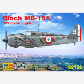 Bloch MB-151 WW II French Fighter, RS Models, 1:72, (92162)