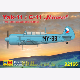 Yak-11 / C-11 &quot;Moose&quot; Two-seat advanced trainer, RS Models, 1:72, (92166)